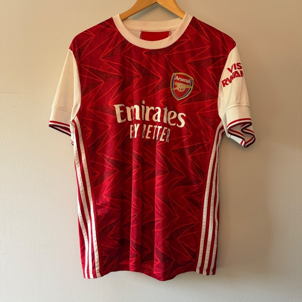 Arsenal FC Home Jersey 2020-21 Emirates Red White Soccer Shirt Mens Large
